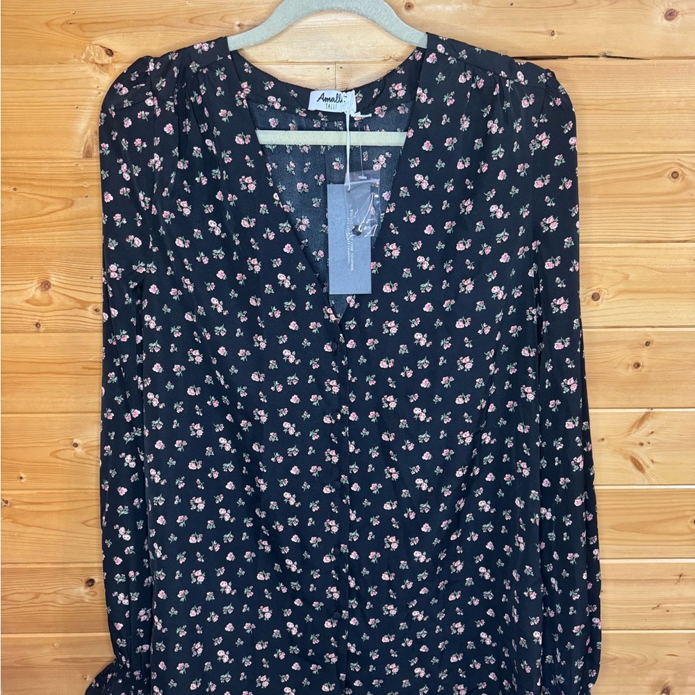 Amalli Talli Midnight Floral Top for Tall Women